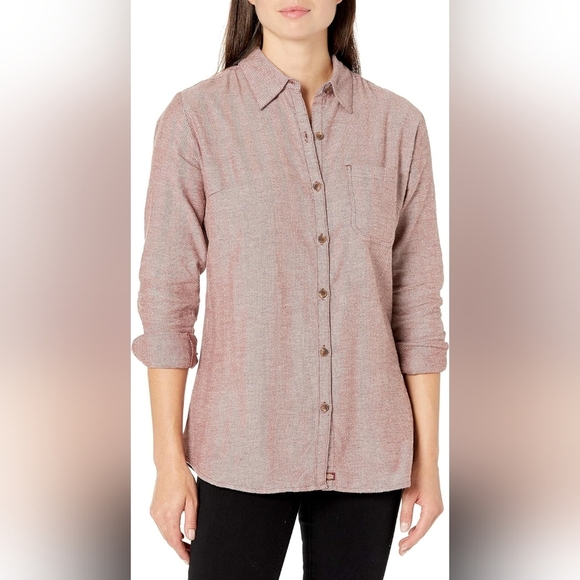 Dickies -Women's Long-Sleeve Plaid Flannel Button  Down Utility Shirt - Picture 5 of 8